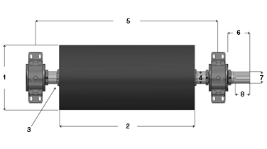 Martin heavy duty conveyor pulley drawing